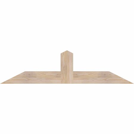 Ekena Millwork Portland Smooth Timber Gable Bracket, Douglas Fir, 60"W x 15"H x 5 1/2"D x 5 1/2"F, 6/12 Pitch GBW060X15X0606POR00SDF